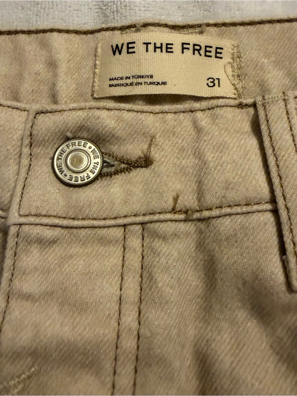 NWOT FREE PEOPLE We The Free Good Luck Printed Barrel Jeans - Go Bananas - Picture 4 of 9
